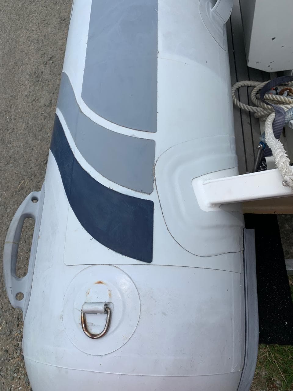 Dinghy repair after